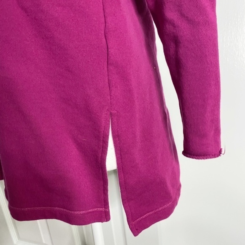 Crown & Ivy Crown purple with navy blue lace up the back 3/4 Sleeve‎ Top - Picture 10 of 11